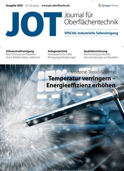 Titelbild der Ausgabe 1/2025 von JOT Journal für Oberflächentechnik Special. Diese Zeitschrift und viele weitere Industriemagazine und Handwerkmagazine als Abo oder epaper bei United Kiosk online kaufen.