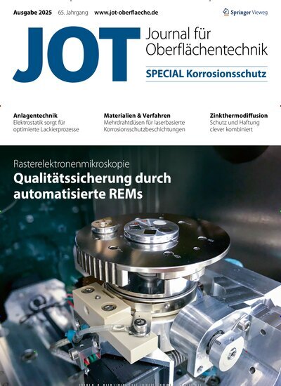 Titelbild der Ausgabe 2/2025 von JOT Journal für Oberflächentechnik Special. Diese Zeitschrift und viele weitere Industriemagazine und Handwerkmagazine als Abo oder epaper bei United Kiosk online kaufen.