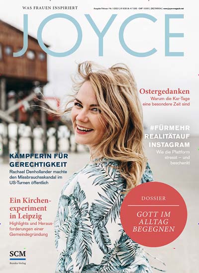 Titelbild der Ausgabe 1/2021 von JOYCE. Diese Zeitschrift und viele weitere Frauenzeitschriften als Abo oder epaper bei United Kiosk online kaufen.