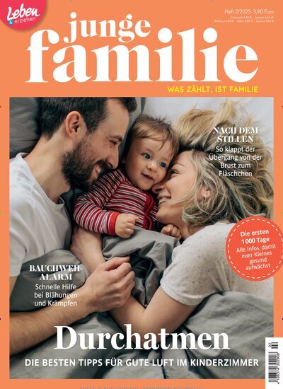 Titelbild der Ausgabe 2/2025 von junge familie. Diese Zeitschrift und viele weitere Elternzeitschriften und Tierzeitschriften als Abo oder epaper bei United Kiosk online kaufen.