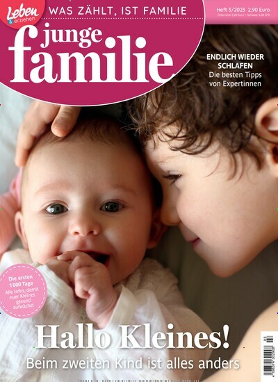 Titelbild der Ausgabe 3/2023 von junge familie. Diese Zeitschrift und viele weitere Elternzeitschriften und Tierzeitschriften als Abo oder epaper bei United Kiosk online kaufen.