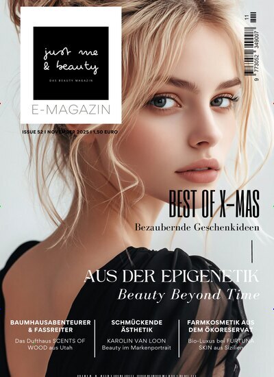 Titelbild der Ausgabe 52/2025 von just me & beauty E-Magazin. Diese Zeitschrift und viele weitere Frauenzeitschriften als Abo oder epaper bei United Kiosk online kaufen.