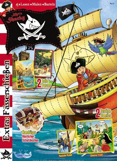 Titelbild der Ausgabe 51/2026 von Käptn Sharky. Diese Zeitschrift und viele weitere Jugendzeitschriften und Kinderzeitschriften als Abo oder epaper bei United Kiosk online kaufen.