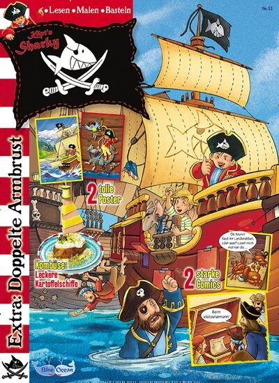 Titelbild der Ausgabe 52/2026 von Käptn Sharky. Diese Zeitschrift und viele weitere Jugendzeitschriften und Kinderzeitschriften als Abo oder epaper bei United Kiosk online kaufen.
