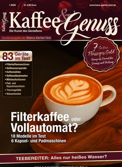 Titelbild der Ausgabe 1/2025 von Kaffee & Genuss. Diese Zeitschrift und viele weitere Elternzeitschriften und Tierzeitschriften als Abo oder epaper bei United Kiosk online kaufen.