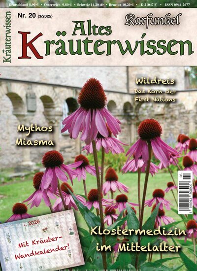 Titelbild der Ausgabe 3/2025 von Karfunkel Altes Kräuterwissen. Diese Zeitschrift und viele weitere Elternzeitschriften und Tierzeitschriften als Abo oder epaper bei United Kiosk online kaufen.