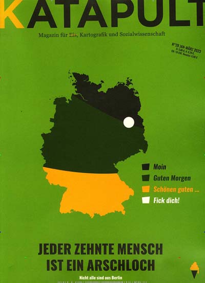 Titelbild der Ausgabe 28/2022 von Katapult Magazin. Diese Zeitschrift und viele weitere Reisemagazine, Freizeitmagazine und Wissensmagazine als Abo oder epaper bei United Kiosk online kaufen.