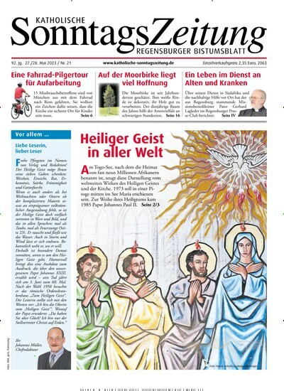 Titelbild der Ausgabe 21/2023 von Katholische SonntagsZeitung - Regensburger Bistumsblatt. Diese Zeitschrift und viele weitere Kunstmagazine und Kulturmagazine als Abo oder epaper bei United Kiosk online kaufen.