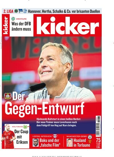 Titelbild der Ausgabe 75/2025 von kicker. Diese Zeitschrift und viele weitere Sportmagazine als Abo oder epaper bei United Kiosk online kaufen.