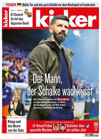 Titelbild der Ausgabe 88/2025 von kicker. Diese Zeitschrift und viele weitere Sportmagazine als Abo oder epaper bei United Kiosk online kaufen.