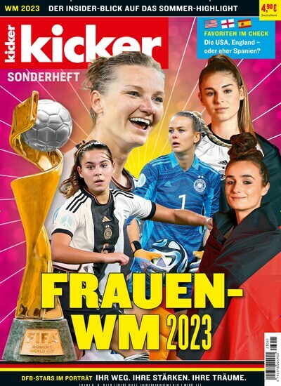 Titelbild der Ausgabe 1/2023 von kicker Sonderheft Fußball-Weltmeisterschaft. Diese Zeitschrift und viele weitere Sportmagazine als Abo oder epaper bei United Kiosk online kaufen.