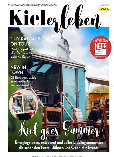 Titelbild der Ausgabe 7/2025 von KIELerleben. Diese Zeitschrift und viele weitere Lifestylemagazine und Peoplemagazine als Abo oder epaper bei United Kiosk online kaufen.