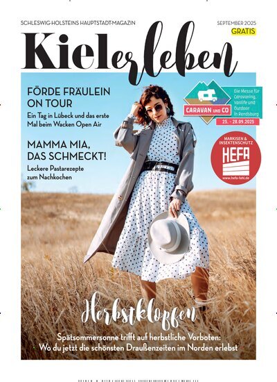 Titelbild der Ausgabe 9/2025 von KIELerleben. Diese Zeitschrift und viele weitere Lifestylemagazine und Peoplemagazine als Abo oder epaper bei United Kiosk online kaufen.