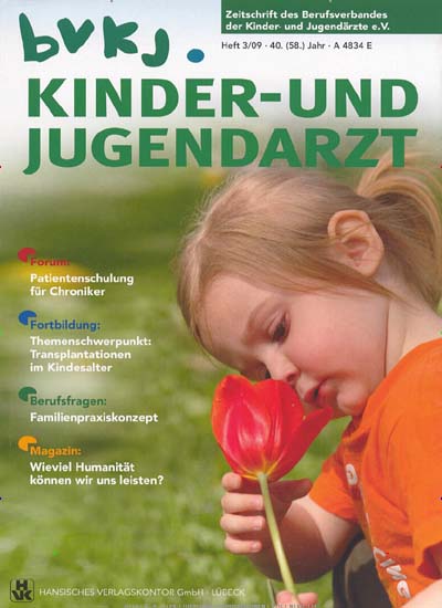 Kinder- und Jugendarzt aktuelles Titelbild Ausgabe 3/2009 Aktuelles Titelbild von Kinder- und Jugendarzt. Entdecken Sie jetzt die Ausgabe 3/2009. Lesen Sie gerne Pflegezeitschriften und medizinische Fachzeitschriften? Dann empfehlen wir Ihnen Kinder- und Jugendarzt als Abo oder Geschenkabo.
