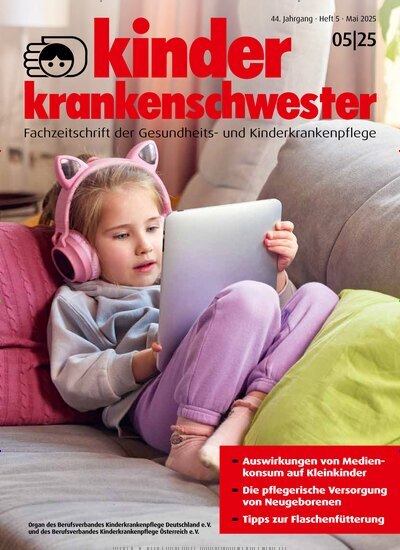 Titelbild der Ausgabe 5/2025 von Kinderkrankenschwester. Diese Zeitschrift und viele weitere Pflegezeitschriften und medizinische Fachzeitschriften als Abo oder epaper bei United Kiosk online kaufen.