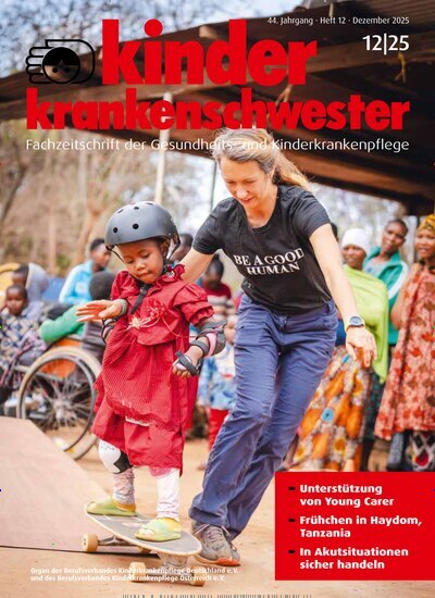Titelbild der Ausgabe 12/2025 von Kinderkrankenschwester. Diese Zeitschrift und viele weitere Pflegezeitschriften und medizinische Fachzeitschriften als Abo oder epaper bei United Kiosk online kaufen.