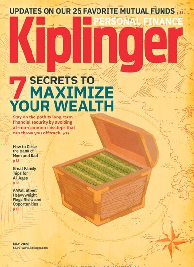 Titelbild der Ausgabe 5/2026 von Kiplingers Personal Finance. Diese Zeitschrift und viele weitere Wirtschaftsmagazine und Politikmagazine als Abo oder epaper bei United Kiosk online kaufen.