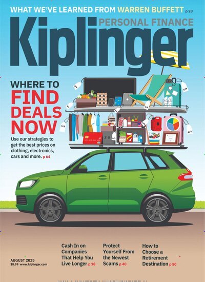 Titelbild der Ausgabe 8/2025 von Kiplingers Personal Finance. Diese Zeitschrift und viele weitere Wirtschaftsmagazine und Politikmagazine als Abo oder epaper bei United Kiosk online kaufen.
