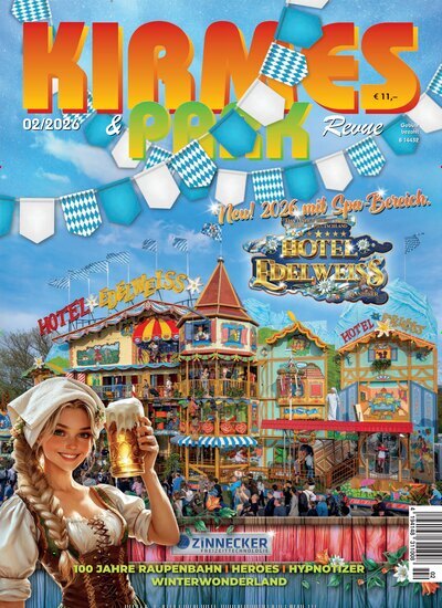Titelbild der Ausgabe 2/2026 von Kirmes & Park Revue. Diese Zeitschrift und viele weitere Freizeit-Fachmagazine und Hobby-Fachzeitschriften als Abo oder epaper bei United Kiosk online kaufen.