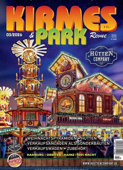 Titelbild der Ausgabe 3/2026 von Kirmes & Park Revue. Diese Zeitschrift und viele weitere Freizeit-Fachmagazine und Hobby-Fachzeitschriften als Abo oder epaper bei United Kiosk online kaufen.