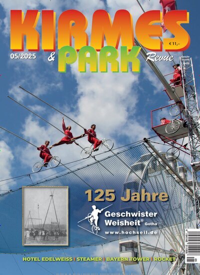 Titelbild der Ausgabe 5/2025 von Kirmes & Park Revue. Diese Zeitschrift und viele weitere Freizeit-Fachmagazine und Hobby-Fachzeitschriften als Abo oder epaper bei United Kiosk online kaufen.