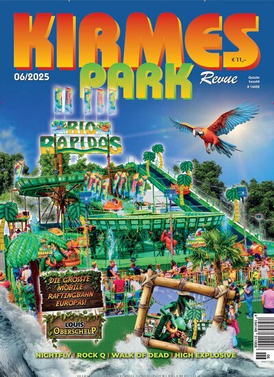 Titelbild der Ausgabe 6/2025 von Kirmes & Park Revue. Diese Zeitschrift und viele weitere Freizeit-Fachmagazine und Hobby-Fachzeitschriften als Abo oder epaper bei United Kiosk online kaufen.