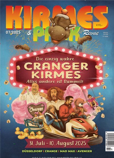 Titelbild der Ausgabe 7/2025 von Kirmes & Park Revue. Diese Zeitschrift und viele weitere Freizeit-Fachmagazine und Hobby-Fachzeitschriften als Abo oder epaper bei United Kiosk online kaufen.