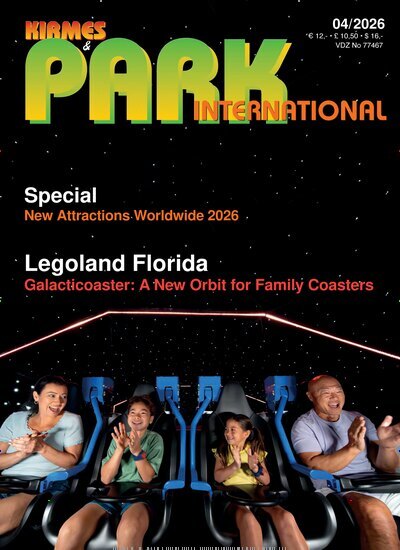 Titelbild der Ausgabe 4/2026 von Kirmes & Park Revue English Edition. Diese Zeitschrift und viele weitere Freizeit-Fachmagazine und Hobby-Fachzeitschriften als Abo oder epaper bei United Kiosk online kaufen.