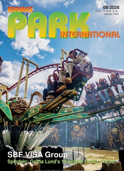 Titelbild der Ausgabe 8/2026 von Kirmes & Park Revue English Edition. Diese Zeitschrift und viele weitere Freizeit-Fachmagazine und Hobby-Fachzeitschriften als Abo oder epaper bei United Kiosk online kaufen.