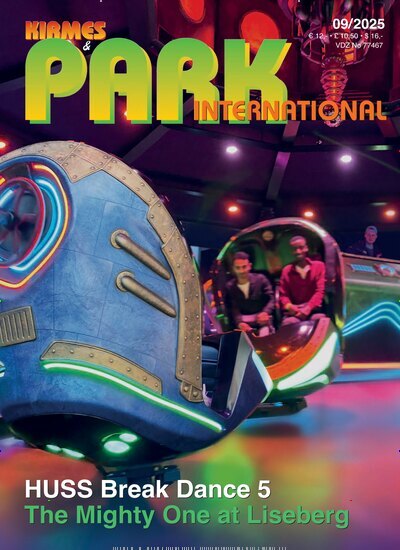 Titelbild der Ausgabe 9/2025 von Kirmes & Park Revue English Edition. Diese Zeitschrift und viele weitere Freizeit-Fachmagazine und Hobby-Fachzeitschriften als Abo oder epaper bei United Kiosk online kaufen.