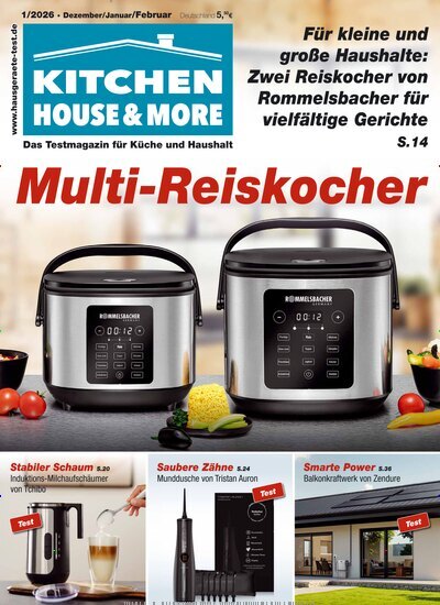 Titelbild der Ausgabe 1/2026 von Kitchen House & More. Diese Zeitschrift und viele weitere Wirtschaftsmagazine und Politikmagazine als Abo oder epaper bei United Kiosk online kaufen.
