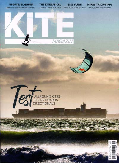 Titelbild der Ausgabe 2/2022 von Kite Magazin. Diese Zeitschrift und viele weitere Sportmagazine als Abo oder epaper bei United Kiosk online kaufen.