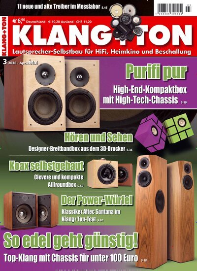Titelbild der Ausgabe 3/2026 von Klang & Ton. Diese Zeitschrift und viele weitere Audiomagazine, Filmmagazine und Fotozeitschriften als Abo oder epaper bei United Kiosk online kaufen.