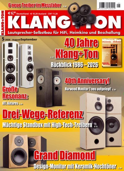 Titelbild der Ausgabe 5/2026 von Klang & Ton. Diese Zeitschrift und viele weitere Audiomagazine, Filmmagazine und Fotozeitschriften als Abo oder epaper bei United Kiosk online kaufen.