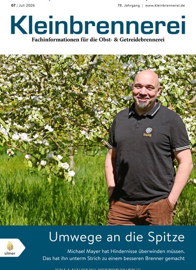 Titelbild der Ausgabe 7/2026 von Kleinbrennerei. Diese Zeitschrift und viele weitere Gastronomiezeitschriften, Fashionmagazine, Beautymagazine als Abo oder epaper bei United Kiosk online kaufen.