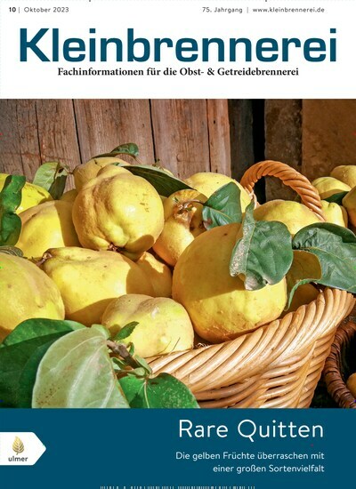 Titelbild der Ausgabe 10/2023 von Kleinbrennerei. Diese Zeitschrift und viele weitere Gastronomiezeitschriften, Fashionmagazine, Beautymagazine als Abo oder epaper bei United Kiosk online kaufen.