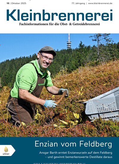 Titelbild der Ausgabe 10/2025 von Kleinbrennerei. Diese Zeitschrift und viele weitere Gastronomiezeitschriften, Fashionmagazine, Beautymagazine als Abo oder epaper bei United Kiosk online kaufen.
