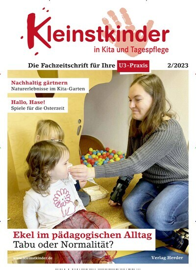 Titelbild der Ausgabe 2/2023 von Kleinstkinder in Kita und Tagespflege. Diese Zeitschrift und viele weitere Zeitschriften für Pädagogik als Abo oder epaper bei United Kiosk online kaufen.