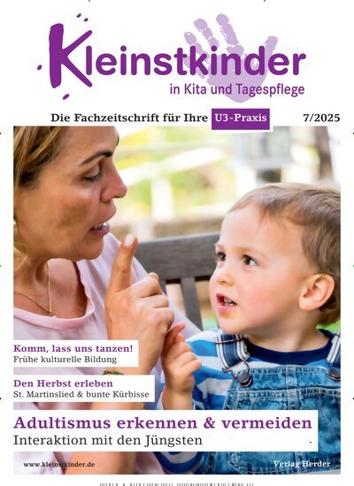 Titelbild der Ausgabe 7/2025 von Kleinstkinder in Kita und Tagespflege. Diese Zeitschrift und viele weitere Zeitschriften für Pädagogik als Abo oder epaper bei United Kiosk online kaufen.