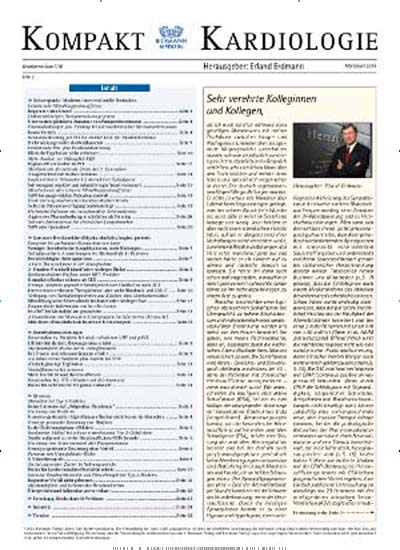 Kompakt Kardiologie aktuelles Titelbild Ausgabe 1/2019 Aktuelles Titelbild von Kompakt Kardiologie. Entdecken Sie jetzt die Ausgabe 1/2019. Lesen Sie gerne Pflegezeitschriften und medizinische Fachzeitschriften? Dann empfehlen wir Ihnen Kompakt Kardiologie als Abo oder Geschenkabo.