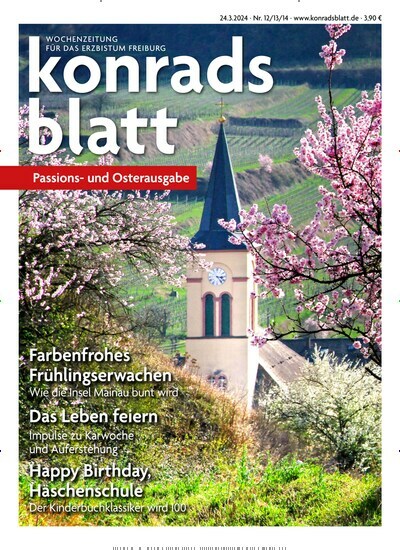 Titelbild der Ausgabe 12/2024 von Konradsblatt. Diese Zeitschrift und viele weitere Zeitungsabos als Abo oder epaper bei United Kiosk online kaufen.
