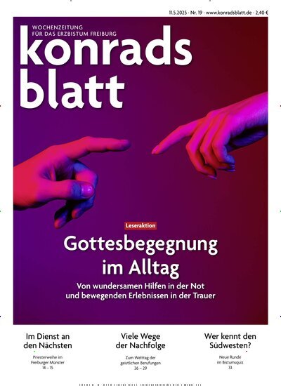 Titelbild der Ausgabe 19/2025 von Konradsblatt. Diese Zeitschrift und viele weitere Zeitungsabos als Abo oder epaper bei United Kiosk online kaufen.