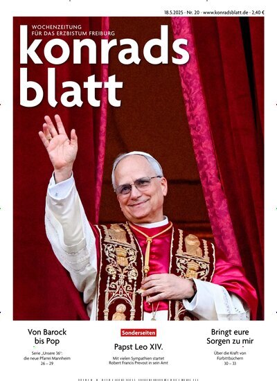Titelbild der Ausgabe 20/2025 von Konradsblatt. Diese Zeitschrift und viele weitere Zeitungsabos als Abo oder epaper bei United Kiosk online kaufen.