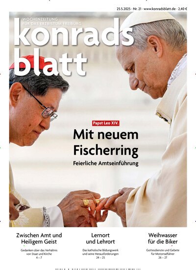 Titelbild der Ausgabe 21/2025 von Konradsblatt. Diese Zeitschrift und viele weitere Zeitungsabos als Abo oder epaper bei United Kiosk online kaufen.