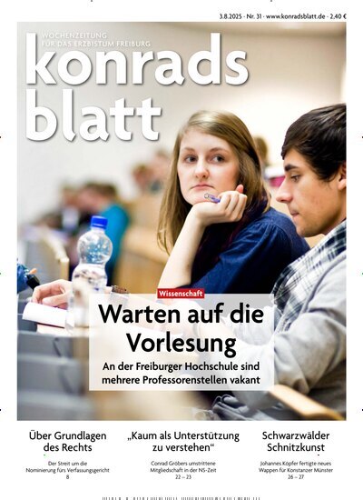 Titelbild der Ausgabe 31/2025 von Konradsblatt. Diese Zeitschrift und viele weitere Zeitungsabos als Abo oder epaper bei United Kiosk online kaufen.