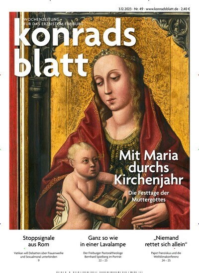 Titelbild der Ausgabe 49/2023 von Konradsblatt. Diese Zeitschrift und viele weitere Zeitungsabos als Abo oder epaper bei United Kiosk online kaufen.