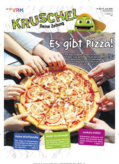 Titelbild der Ausgabe 24/2025 von Kruschel - Deine Zeitung. Diese Zeitschrift und viele weitere Jugendzeitschriften und Kinderzeitschriften als Abo oder epaper bei United Kiosk online kaufen.