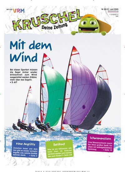Titelbild der Ausgabe 25/2025 von Kruschel - Deine Zeitung. Diese Zeitschrift und viele weitere Jugendzeitschriften und Kinderzeitschriften als Abo oder epaper bei United Kiosk online kaufen.