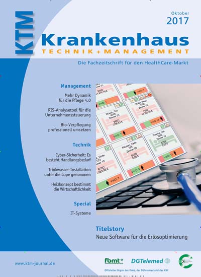 KTM Krankenhaus Technik + Management aktuelles Titelbild Ausgabe 10/2017 Aktuelles Titelbild von KTM Krankenhaus Technik + Management. Entdecken Sie jetzt die Ausgabe 10/2017. Lesen Sie gerne Pflegezeitschriften und medizinische Fachzeitschriften? Dann empfehlen wir Ihnen KTM Krankenhaus Technik + Management als Abo oder Geschenkabo.