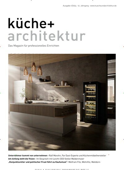 Titelbild der Ausgabe 1/2024 von küche + architektur. Diese Zeitschrift und viele weitere Gartenzeitschriften und Wohnzeitschriften als Abo oder epaper bei United Kiosk online kaufen.